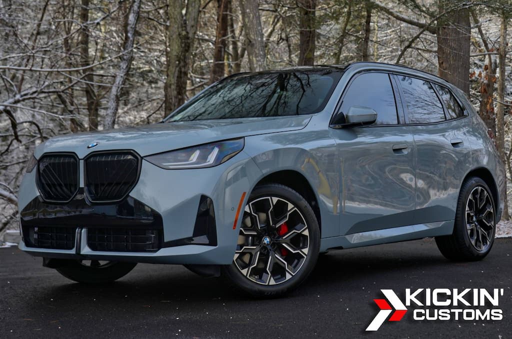 BMW X3 protected with XPEL Ultimate Plus clear bra, applied by Kickin’ Customs for a driver from Saugus MA.