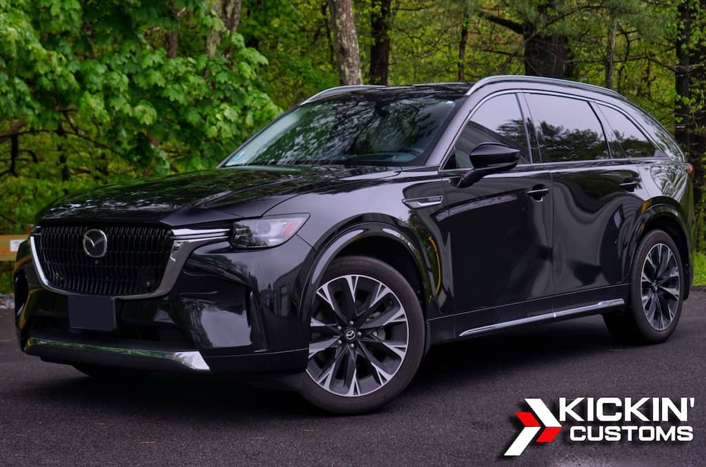 Mazda CX-90 with ceramic window tint and paint protection film installed by Kickin’ Customs, serving Saugus MA.