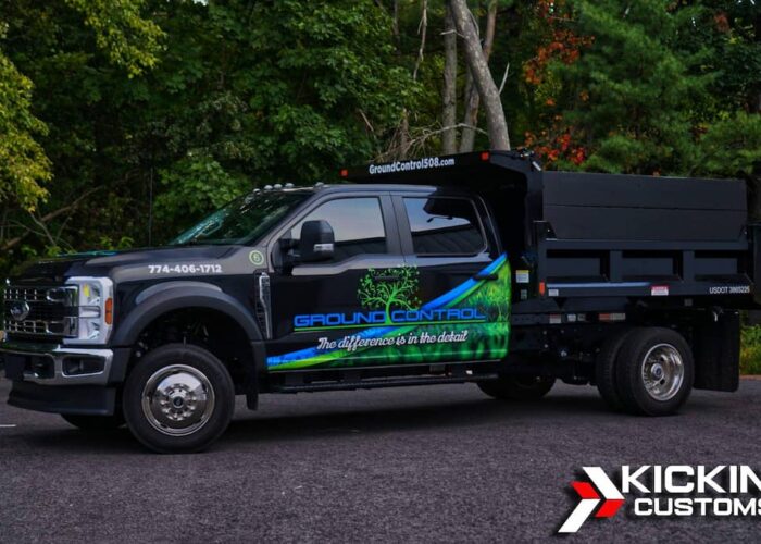 Ford F-550 work truck with XPEL XR Black 35% ceramic tint by Kickin’ Customs Ford F-550 work truck with XPEL XR Black 35% ceramic tint by Kickin’ Customs