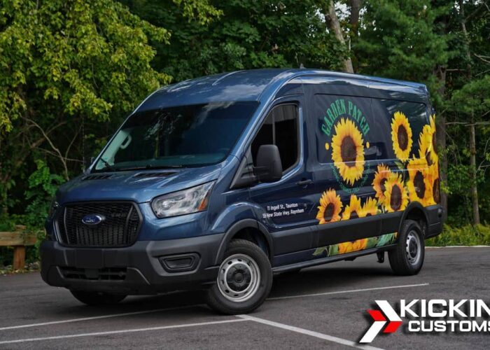 Ford Transit van with XPEL Color Stable 20% front window tint by Kickin’ Customs Ford Transit van with XPEL Color Stable 20% front window tint by Kickin’ Customs