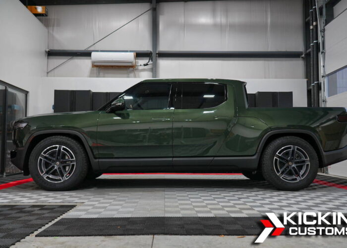 Rivian R1T with XPEL XR Black 20% fronts matched to factory privacy by Kickin’ Customs Rivian R1T with XPEL XR Black 20% fronts matched to factory privacy by Kickin’ Customs